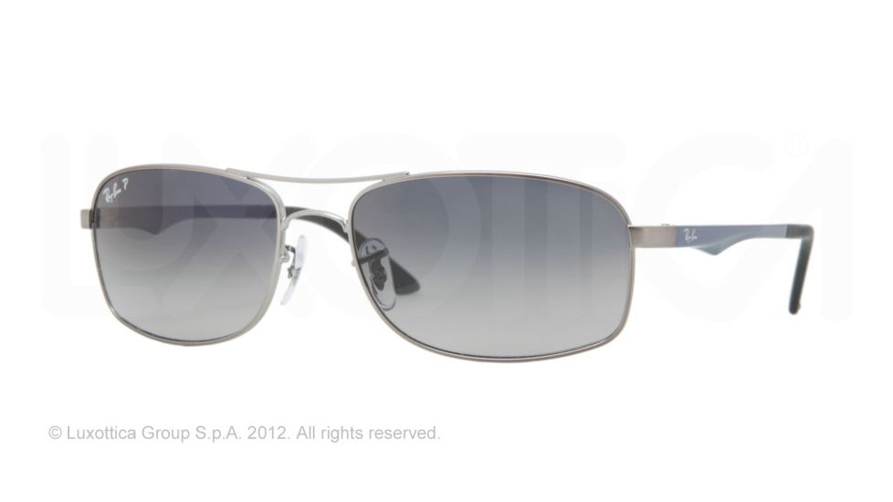 Ray-Ban RB3484 Prescription Sunglasses RB3484-029-78-60 - Lens Diameter 60 mm, Frame Color Matte Gunmetal