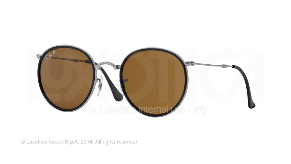 Ray-Ban RB3517 Single Vision Prescription Sunglasses RB3517-019-N6-48 - Lens Diameter 48 mm, Frame Color Matte Silver