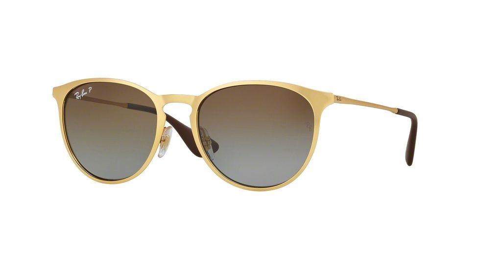 Ray-Ban RB3539 Progressive Prescription Sunglasses RB3539-112-T5-54 - Lens Diameter 54 mm, Frame Color Matte Gold