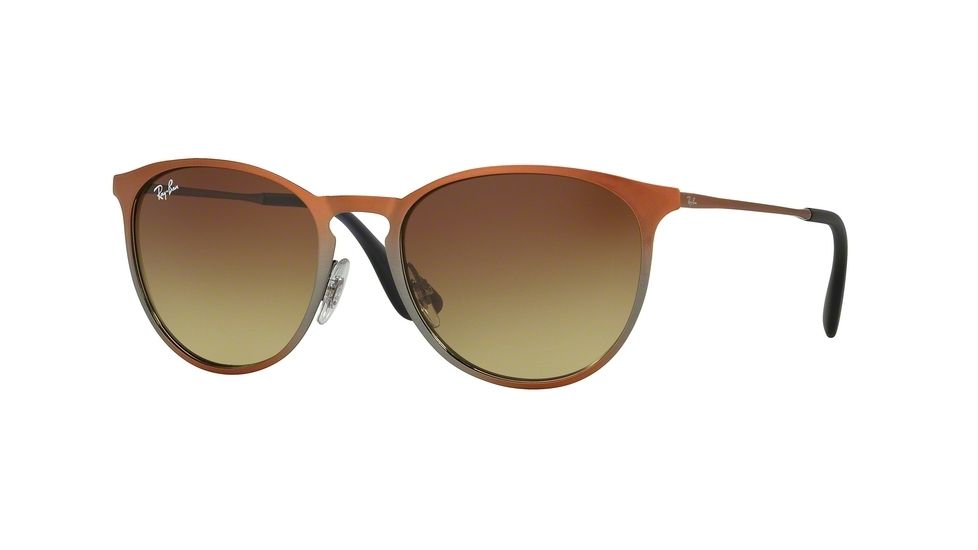 Ray-Ban RB3539 Progressive Prescription Sunglasses RB3539-193-13-54 - Lens Diameter 54 mm, Frame Color Shot Brown Metallic