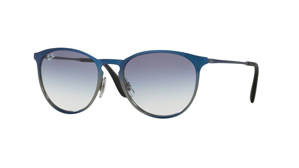 Ray-Ban RB3539 Progressive Prescription Sunglasses RB3539-194-19-54 - Lens Diameter 54 mm, Frame Color Shot Blue Metallic