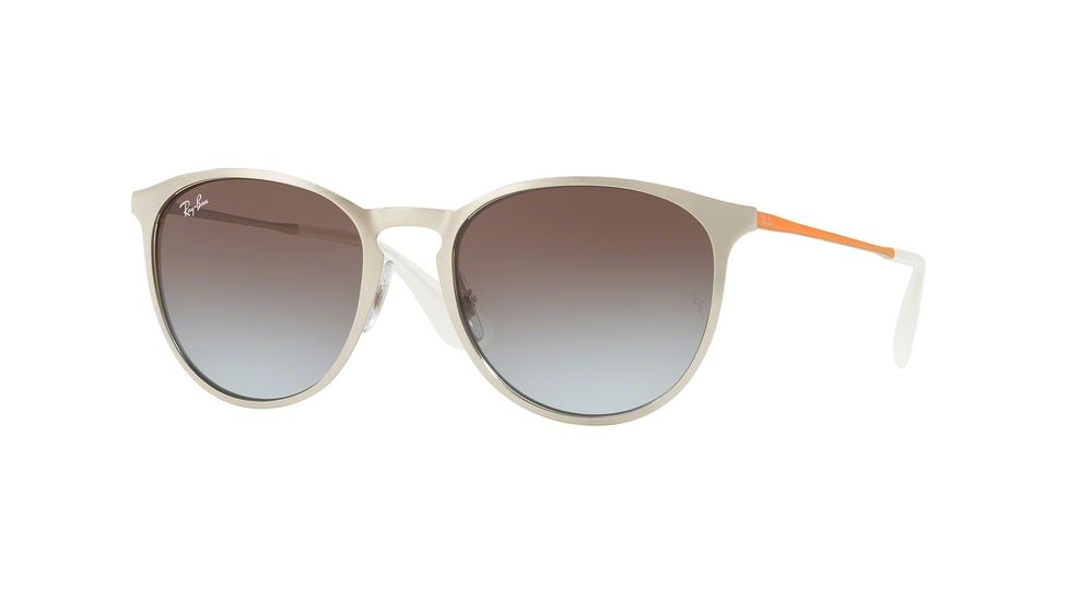 Ray-Ban RB3539 Progressive Prescription Sunglasses RB3539-90772W-54 - Lens Diameter 54 mm, Frame Color Brusched Silver