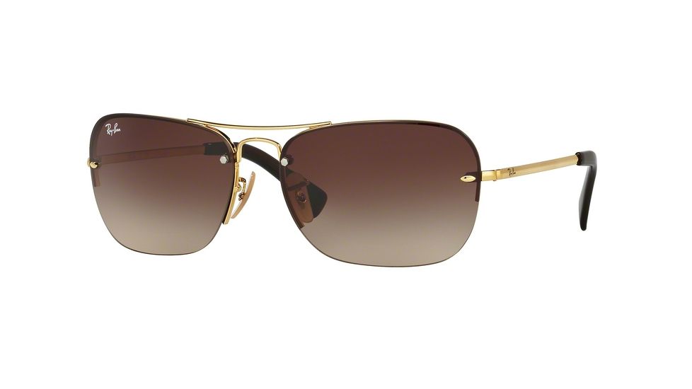 Ray-Ban RB3541 Bifocal Prescription Sunglasses RB3541-001-13-61 - Lens Diameter 61 mm, Frame Color Gold