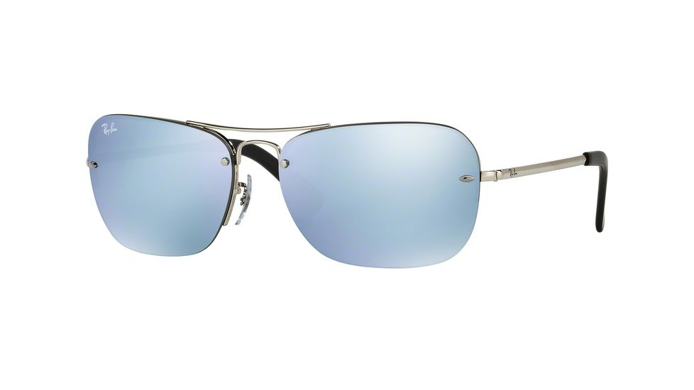Ray-Ban RB3541 Bifocal Prescription Sunglasses RB3541-003-30-61 - Lens Diameter 61 mm, Frame Color Silver