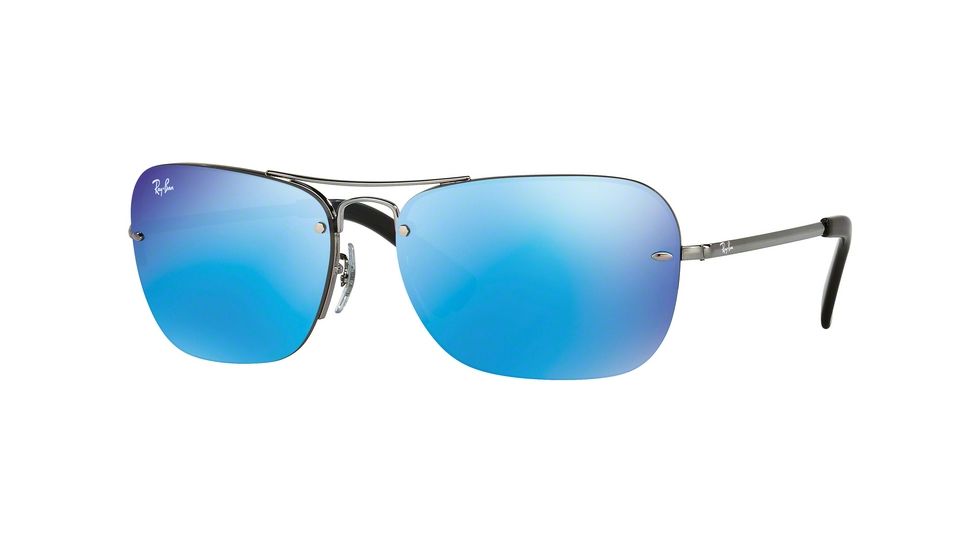 Ray-Ban RB3541 Bifocal Prescription Sunglasses RB3541-004-55-61 - Lens Diameter 61 mm, Frame Color Gunmetal