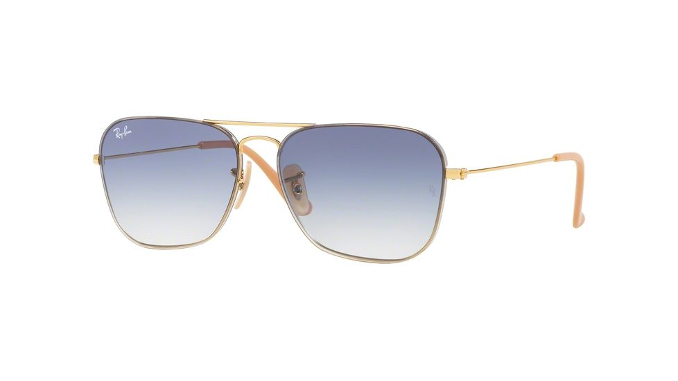 Ray-Ban RB3603 Bifocal Prescription Sunglasses RB3603-001-19-56 - Lens Diameter 56 mm, Frame Color Gold