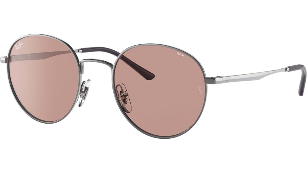 Ray-Ban RB3681 Sunglasses, Evolve Photo Brown Lenses, Gunmetal, 50, RB3681-9227Q4-50