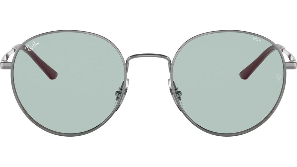 Ray-Ban RB3681 Sunglasses, Evolve Photo Green to Blue Lenses, Gunmetal, 50, RB3681-9226Q5-50