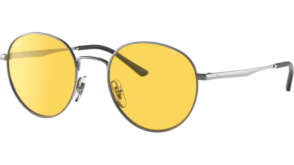 Ray-Ban RB3681 Sunglasses, Evolve Photo Yellow to Green Lenses, Gunmetal, 50, RB3681-004-Q1-50