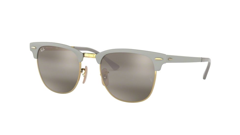 Ray-Ban RB3716 Progressive Prescription Sunglasses, 51mm, Grey, RB3716-9158AH-51-PRO