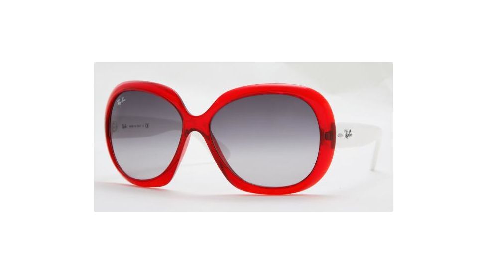 Ray-Ban RB4098 SV Prescription Sunglasses - Shiny Red Transparent Frame / 60 mm Prescription Lenses, 740-8G-6014