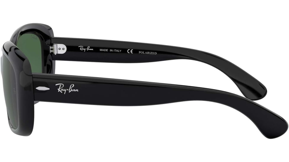 Ray-Ban RB4101 Jackie Ohh Sunglasses - Women's, Black Frame, Crystal Green Polarized Lenses, 601-58-5817