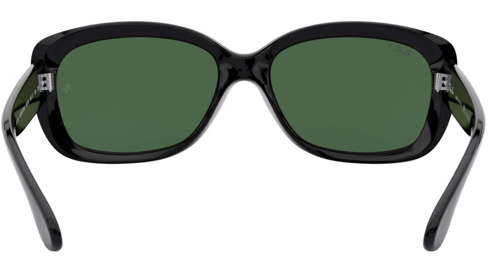 Ray-Ban RB4101 Jackie Ohh Sunglasses - Women's, Black Frame, Crystal Green Polarized Lenses, 601-58-5817
