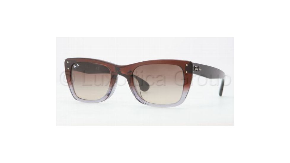 Ray-Ban RB4148F Bifocal Prescription Sunglasses RB4148F-108013-5222 - Lens Diameter 52 mm, Frame Color Brown Top on Transparent