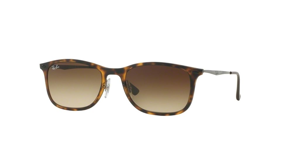 Ray-Ban RB4225 Sunglasses 894/13-52 - Matte Havana Frame, Gradient Brown Lenses