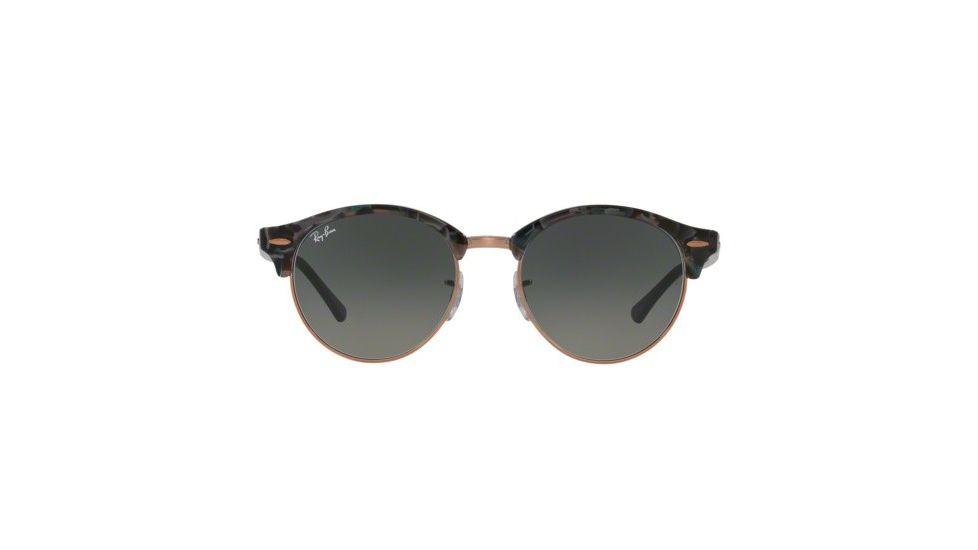 Ray-Ban RB4246 Single Vision Prescription Sunglasses, 51mm, Spotted Grey/Green, RB4246-125571-51-SV