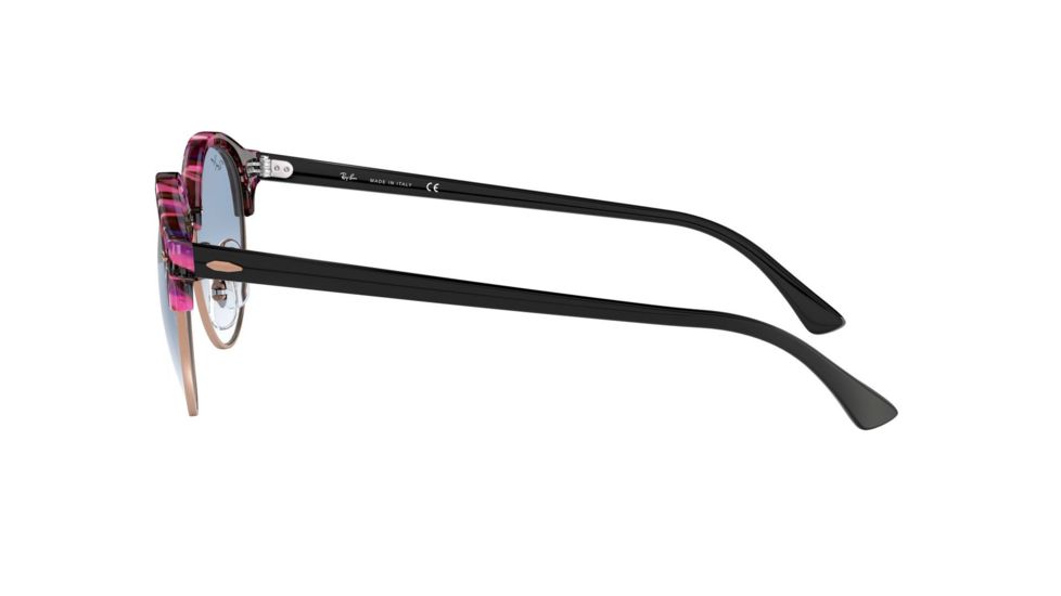 Ray-Ban RB4246 Single Vision Prescription Sunglasses, 51mm, Spotted Grey/Violet, RB4246-12573F-51-SV