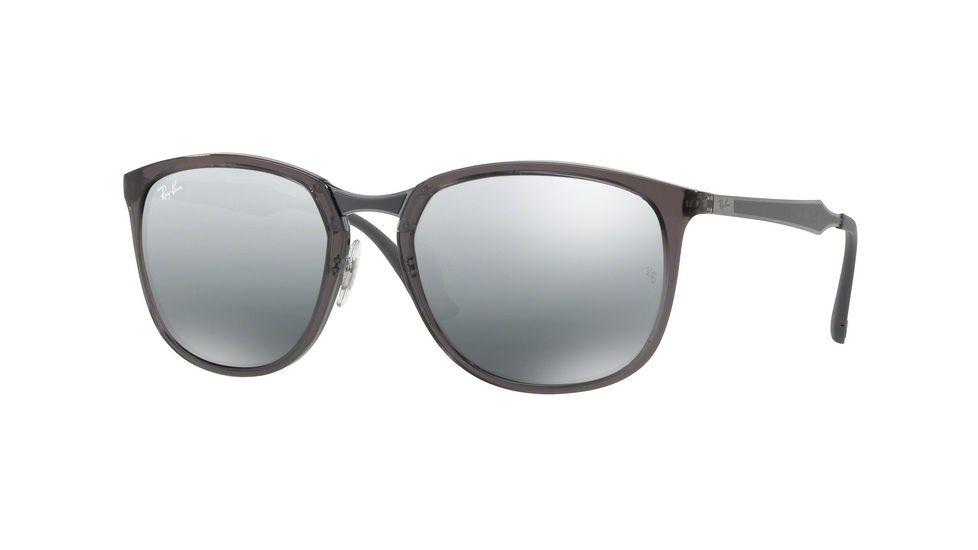 Ray-Ban RB4299 Progressive Prescription Sunglasses, 56mm, Smokey Black, RB4299-606-88-56-PRO