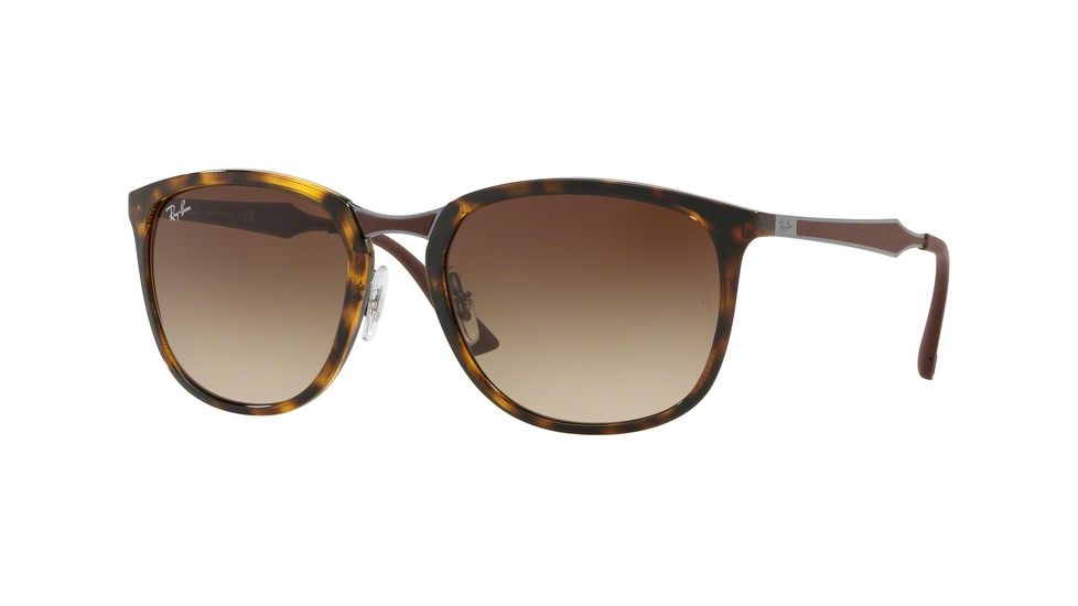 Ray-Ban RB4299 Progressive Prescription Sunglasses, 56mm, Light Havana, RB4299-710-13-56-PRO