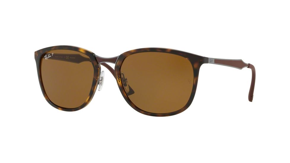 Ray-Ban RB4299 Progressive Prescription Sunglasses RB4299-710-83-56 - Lens Diameter 56 mm, Frame Color Light Havana