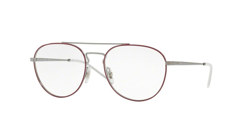 Ray-Ban RX6414 Eyeglass Frames 2980-55 - Gunmetal Top Bordeaux Frame