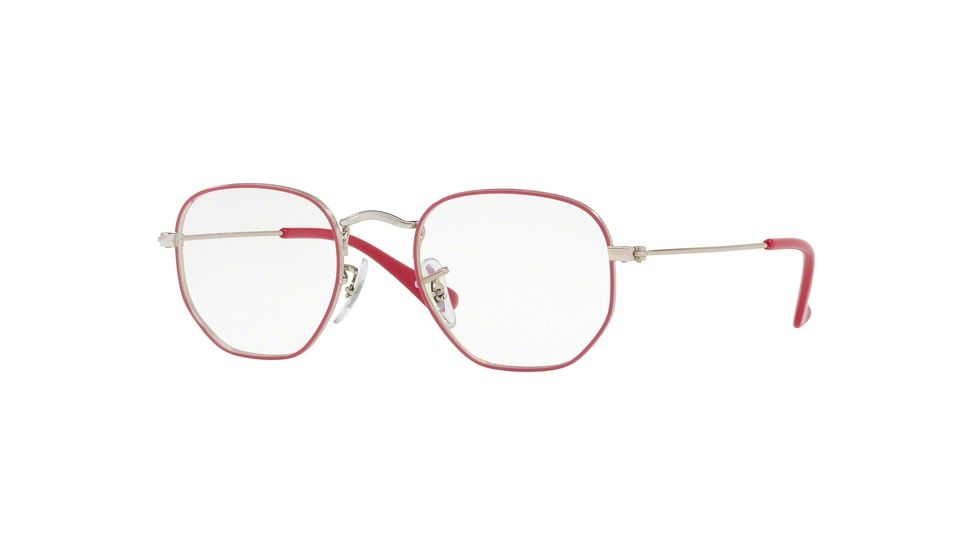 Ray-Ban RY9541V Eyeglass Frames 4062-44 - Silver Top Fuxia Frame