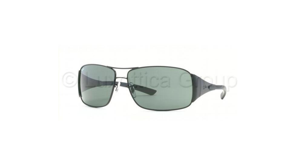 Ray-Ban RB3320 Sunglasses with No-Line Progressive Rx Prescription Lenses RB3320-006-71-6414 - Lens Diameter: 64 mm, Frame Color: Matte Black