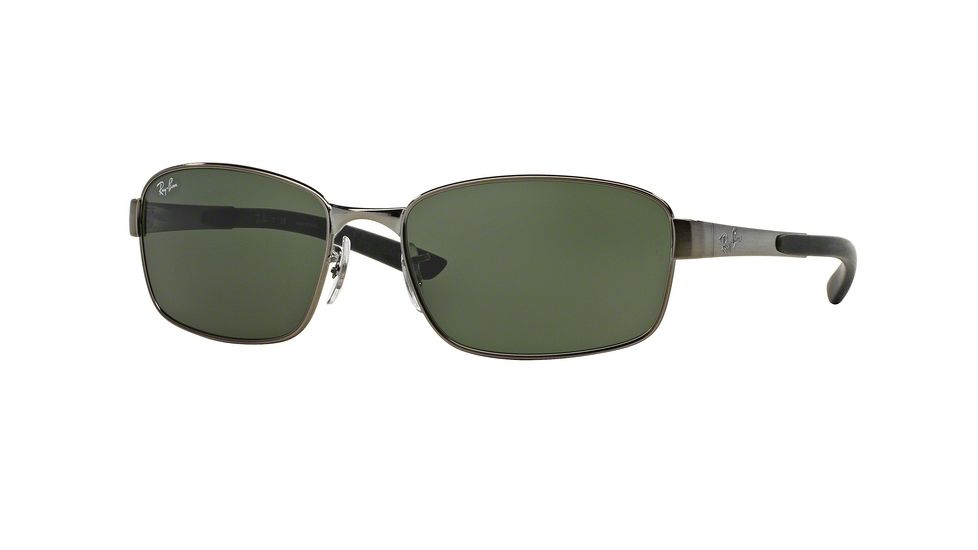 Ray-Ban RB3413 Sunglasses with No-Line Progressive Rx Prescription Lenses RB3413-004-59 - Lens Diameter 59 mm, Frame Color Gunmetal