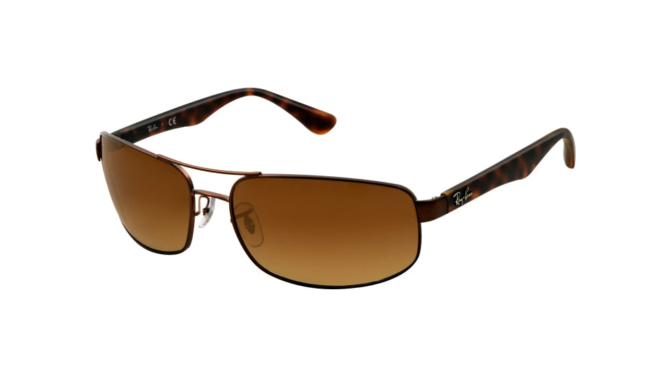 Ray-Ban Bifocal Sunglasses RB3445 with Lined Bi-Focal Rx Prescription Lenses RB3445-012-85-6117 - Lens Diameter 61 mm, Frame Color Matte Brown