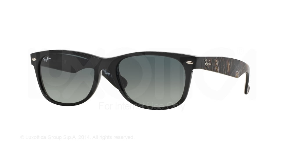 Ray-Ban New Wayfarer Prescription Sunglasses RB2132 RB2132-617771-55 - Lens Diameter 55 mm, Frame Color Black