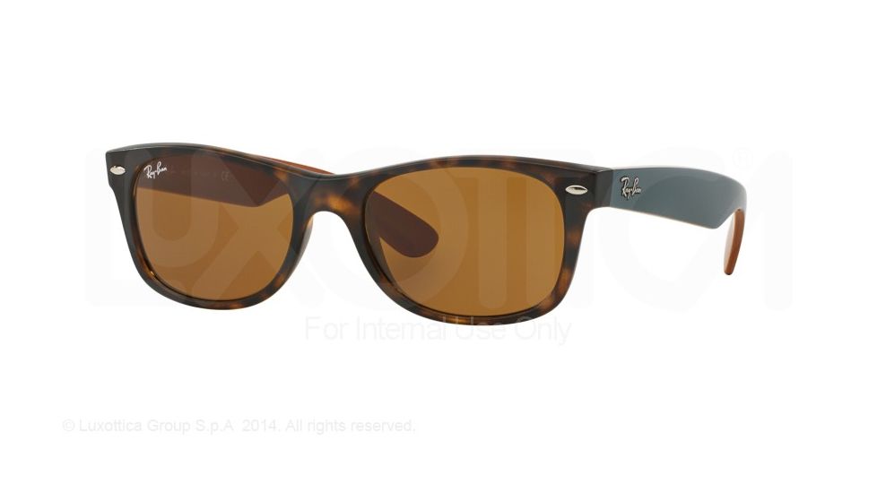 Ray-Ban New Wayfarer Prescription Sunglasses RB2132 RB2132-6179-55 - Lens Diameter 55 mm, Frame Color Matte Havana