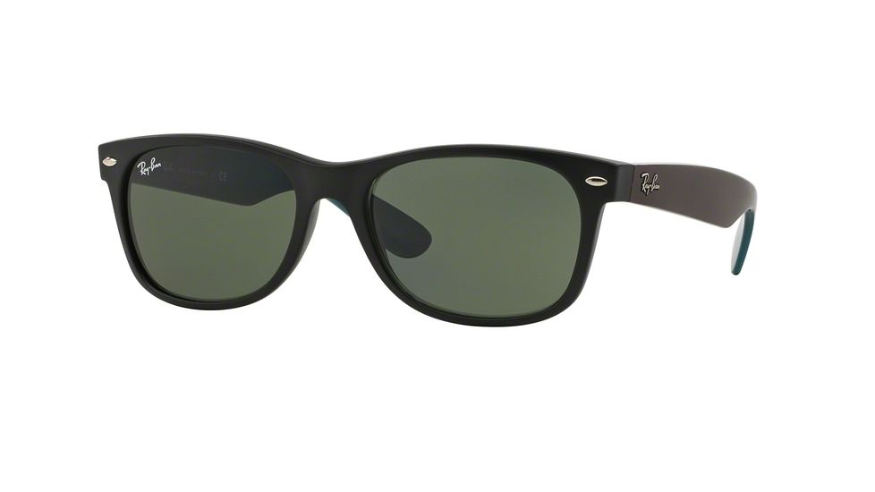 Ray-Ban New Wayfarer Prescription Sunglasses RB2132 RB2132-6182-52 - Lens Diameter 52 mm, Frame Color Matte Black