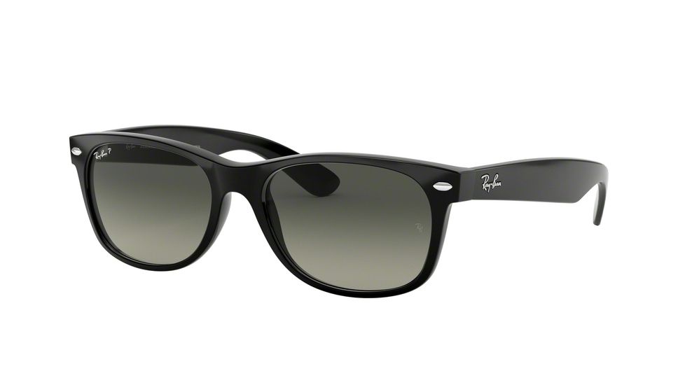 Ray-Ban New Wayfarer Prescription Sunglasses, 55mm, Black, RB2132-6406M3-55-SV