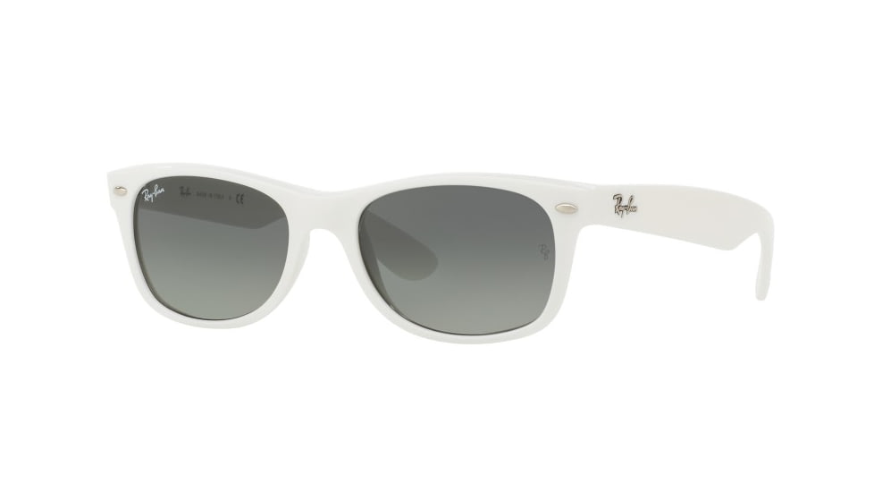 Ray-Ban New Wayfarer Prescription Sunglasses RB2132 RB2132-671-71-52 - Lens Diameter 52 mm, Frame Color White