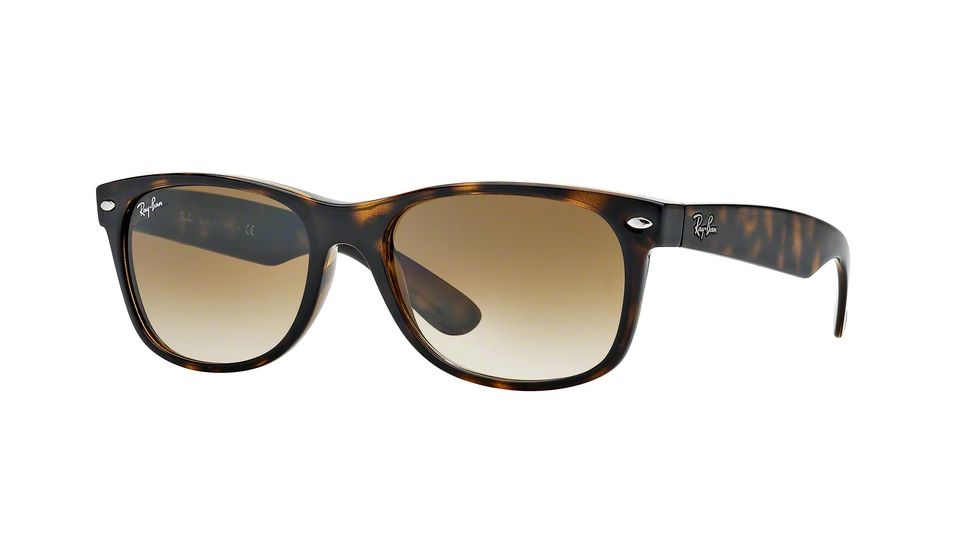 Ray-Ban New Wayfarer Prescription Sunglasses RB2132 RB2132-710-51-58 - Lens Diameter 58 mm, Frame Color Light Havana