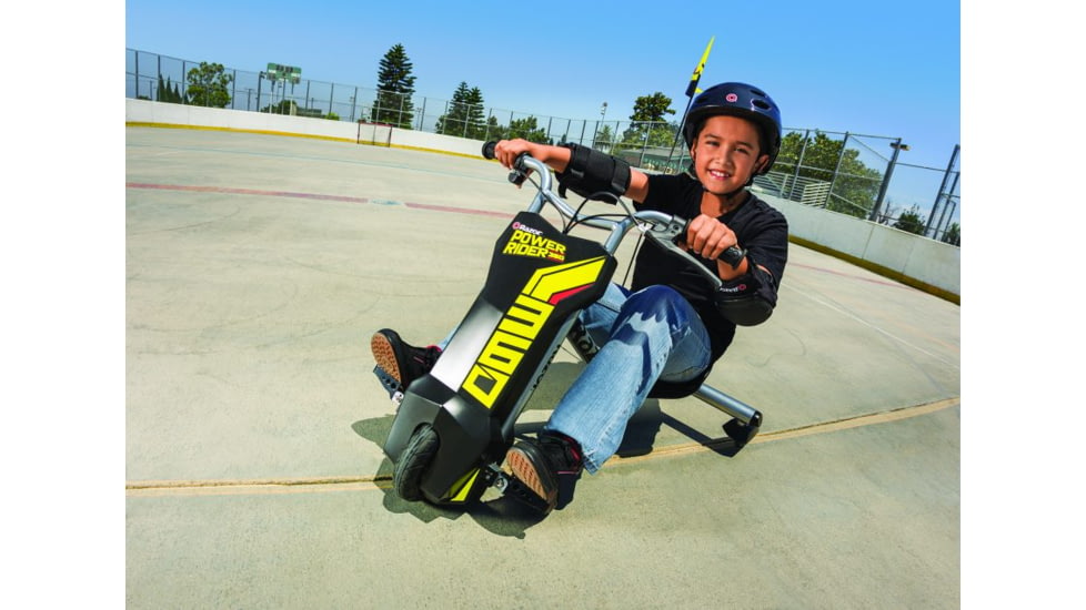 Razor PowerRider 360 Electric 3-Wheeler, Black/Yellow, 20136491