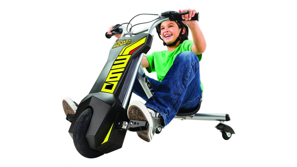 Razor PowerRider 360 Electric 3-Wheeler, Black/Yellow, 20136491