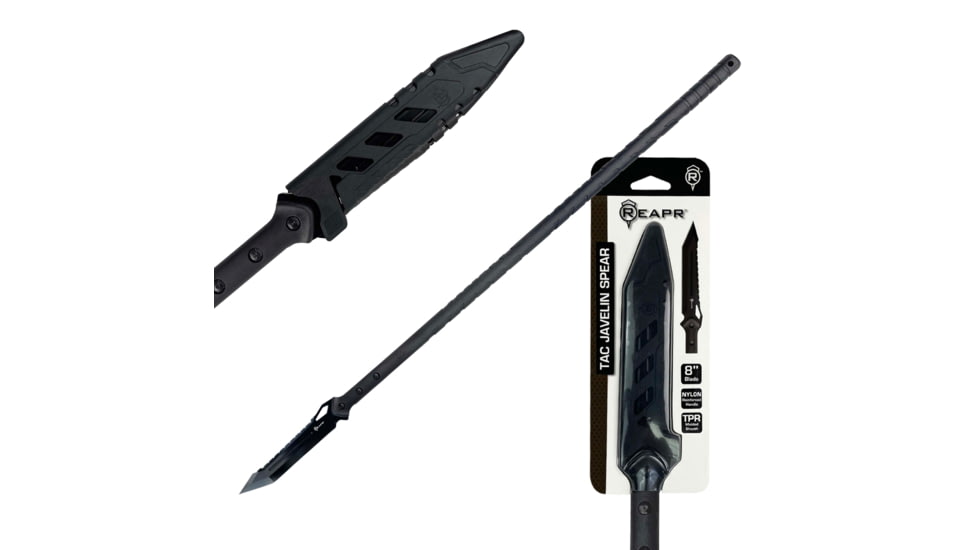 Reapr Tac Javelin Spear, 8in, 2Cr13 Stainless Steel, Black, Black, CTLR-029-BLK-RPR