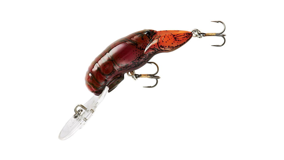 Rebel Lures Rebel Teeny Wee Crawfish Bait 1 1/2in, 1/10 oz, Floating, Flaming June Bug, F77550