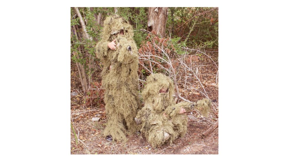 Red Rock Outdoor Gear 5-Piece Youth Ghillie Suit Woodland, Desert, Medium, 70916YM