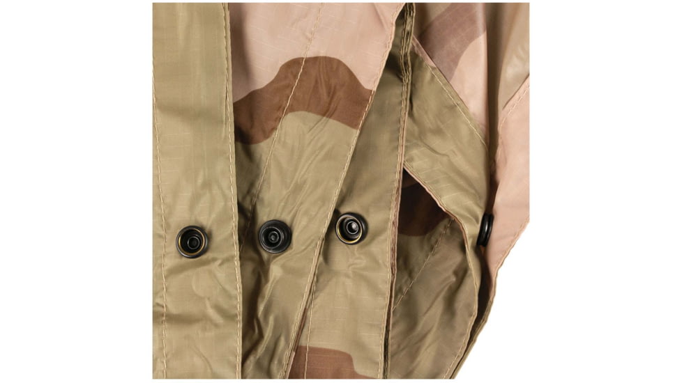 Red Rock Outdoor Gear G.I. Style Ripstop Nylon Poncho, Desert, 1001DST