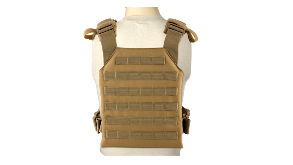 Red Rock Outdoor Gear MOLLE Plate Carrier, Coyote, 522COY