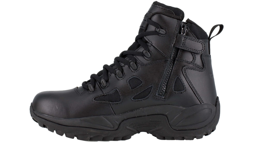 Reebok Rapid Response RB 6in. Black Military Boot, Black, 15 RB8678-BLK-15-MEN-M
