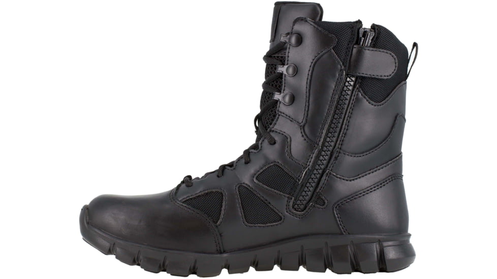 Reebok Sublite Cushion 8 inch Soft Toe Tactical Boot w/Side Zip - Mens, Black, 16M, RB8805-Black-16-Male-M