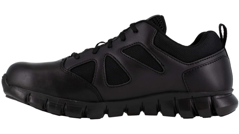 Reebok Sublite Cushion Tactical Oxford Soft Toe Work Shoes - Womens, Black, 6W, RB815-Black-6-Female-W