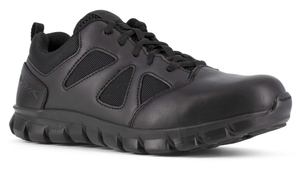 Reebok Sublite Cushion Tactical Oxford Soft Toe Work Shoes - Womens, Black, 6W, RB815-Black-6-Female-W
