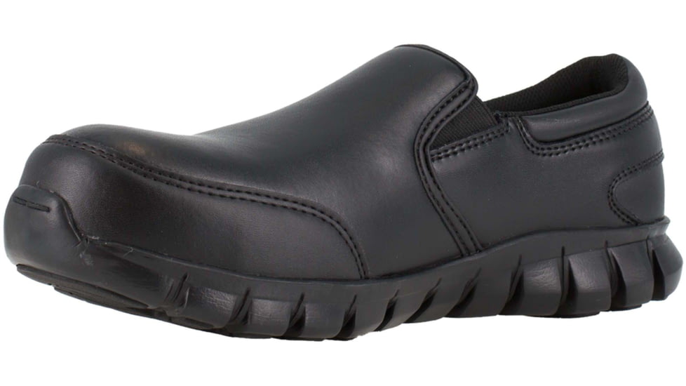Reebok Sublite Cushion Work Shoe - Mens, Black, 9.5, Medium, 690774453197