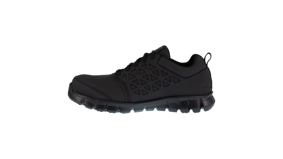 Reebok Zprint Athletic Oxford, Steel Toe Work Shoe - Mens, Medium, Black, 8.5, 690774502253