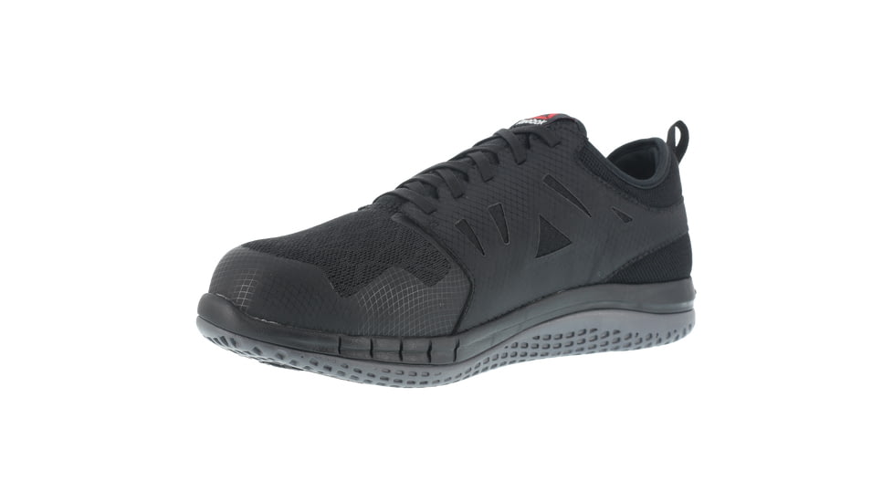 Reebok Zprint Athletic Oxford, Steel Toe Work Shoe - Mens, Medium, Black, 8.5, 690774502253