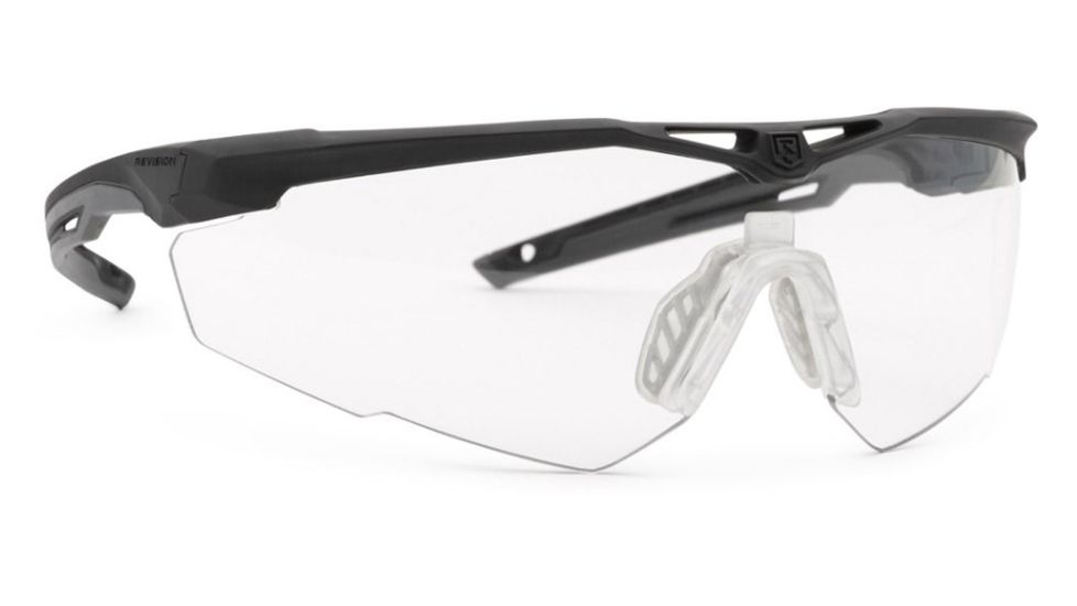 Revision Stingerhawk Eyewear Deluxe Shooters Kit, Clear/Solar/Vermillion Lens, Black Frame, Regular, 4-0152-0006